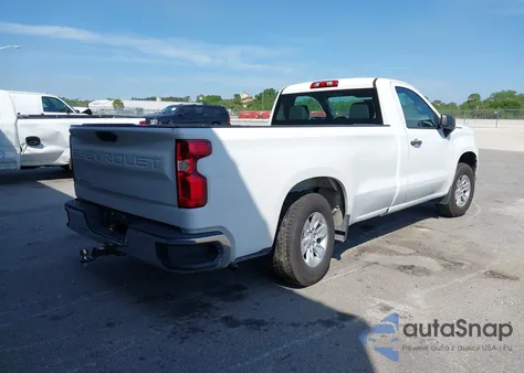 2020 Chevrolet Silverado 1500 2Wd Long Bed Wt из США, поврежденный, VIN 3GCNWAEF0LG390055